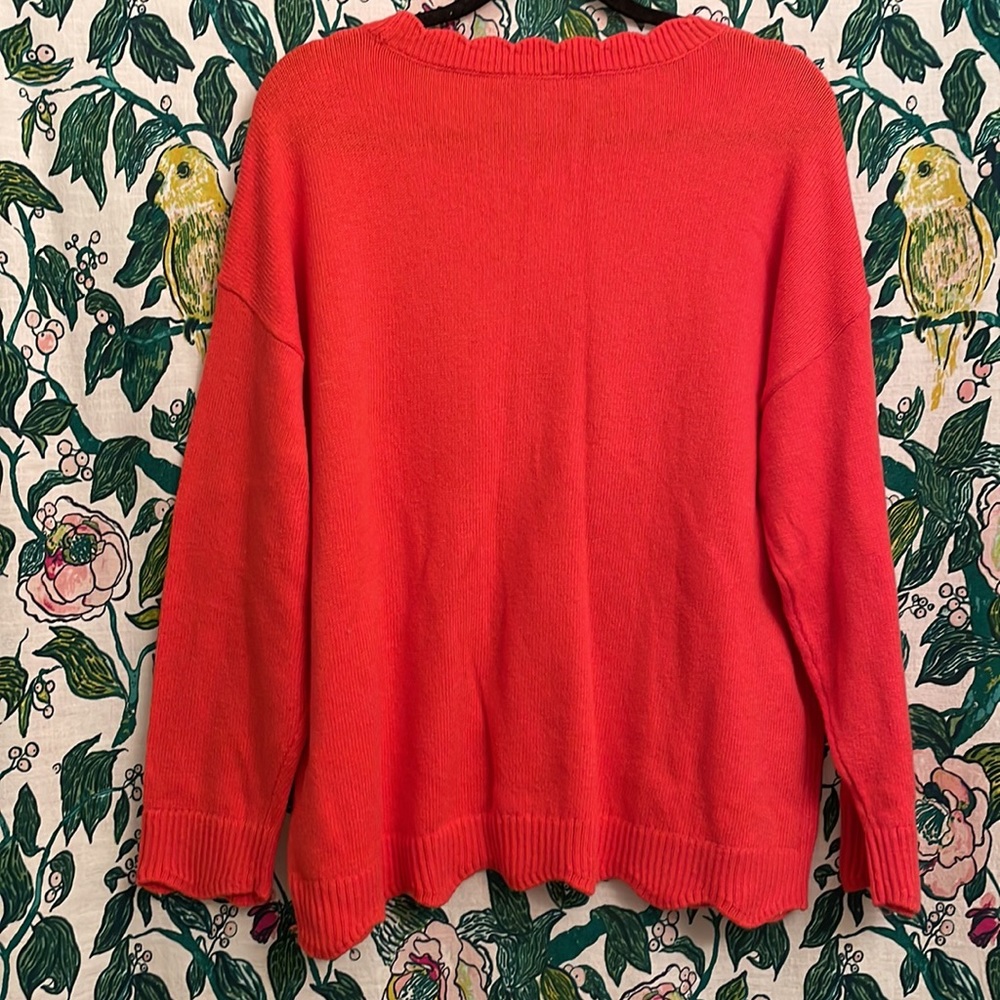 NWT Talbot’s Scalloped Edge Long Sleeve Sweater - Picture 2 of 5